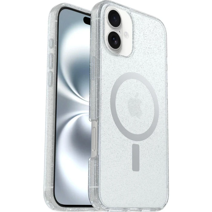 OtterBox Symmetry Series Clear Phone Case with MagSafe for iPhone 16 Plus - Stardust by OtterBox - Refurbished - Brand New condition - US$39.93