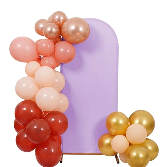 Peomeise 5FT Wedding Arch Cover，Lavender Arch Backdrop Cover Stretchy Spandex Backdrop Stand Covers for Birthday Party Ceremony Banquet Decor(60" L x 31.2" W) by Peomeise - Used - Good condition - CA$4.05