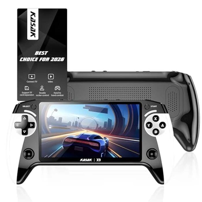 Retro Handheld Game Console of Boy Portable Hand Held Video Games X9 Preloaded Wireless Juegos para Niños Stick TV Pixel Gaming for Kids Sf3000 Plug 'n' Play Drive Systems De Juegos Portátil by KASAK - Used - Like New condition - US$52.24