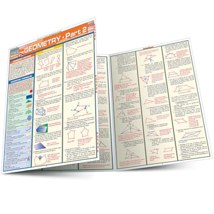 Geometry Part 2: QuickStudy Laminated Reference Guide by QuickStudy - Used - Like New condition