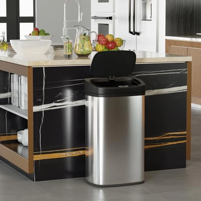 BestOffice 22 Gallons Automatic Sensor Large Kitchen Trash Can with Stainless Steel, Touchless Garbage Bin with Lid for Kitchen, Home, Office Waste Bin 82L by BestOffice - Image 3
