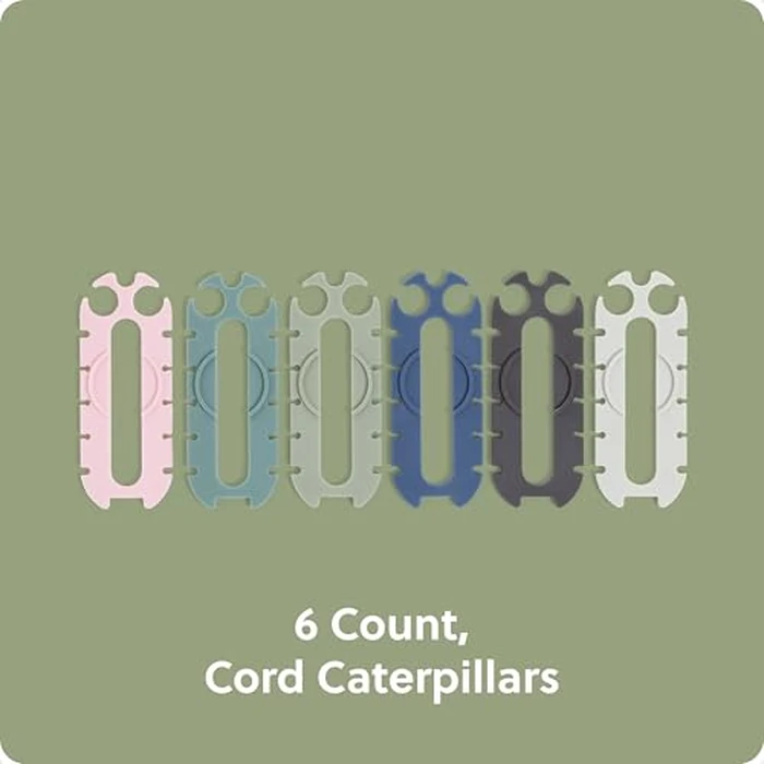 U Brands Tech Classics Silicone Cord Winders 6 Pack, Assorted Colors Earbud Holder Cable Organizer, Cord Wraps for Headphones, Chargers, and Travel Accessories by U Brands - Image 2