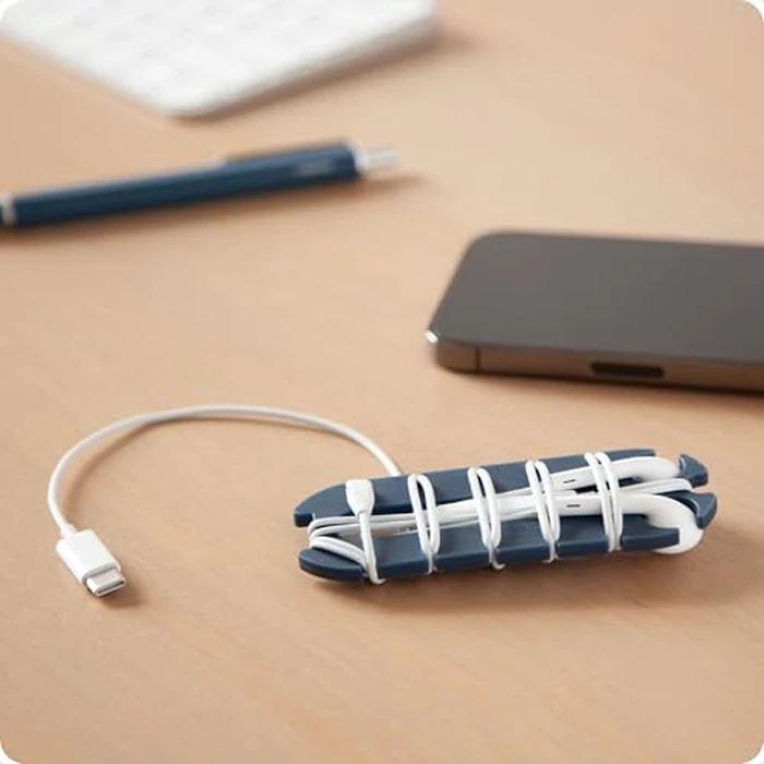 U Brands Tech Classics Silicone Cord Winders 6 Pack, Assorted Colors Earbud Holder Cable Organizer, Cord Wraps for Headphones, Chargers, and Travel Accessories by U Brands - Image 6