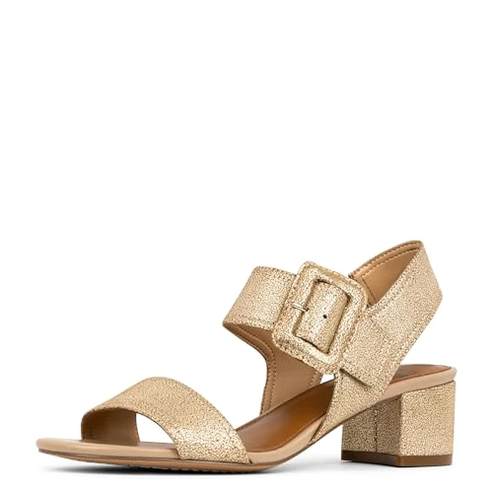 Donald Pliner Womens NEVE Soft Metallic Brush Off, Pale Gold 8.5 by Donald J Pliner - Image 1