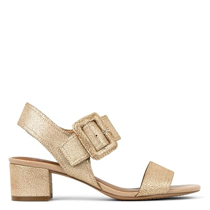 Donald Pliner Womens NEVE Soft Metallic Brush Off, Pale Gold 8.5 by Donald J Pliner - Image 6