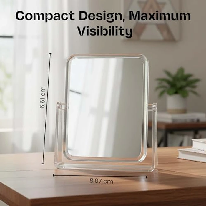 Danielle D209 Ultra Vue Clear Acrylic Collection Rectangular Easel Style Vanity Mirror, 7x, Clear by DC DANIELLE - Image 6
