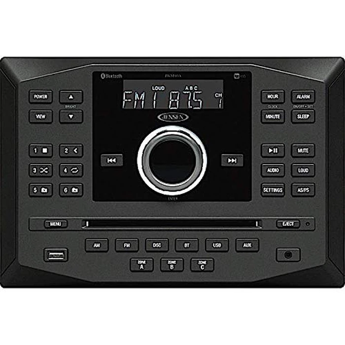 Jensen JWM60A AM | FM | DVD | CD | USB | AUX | App Ready Bluetooth Wallmount Stereo w/ App Control (Renewed) by Jensen - Refurbished condition - CA$338.93