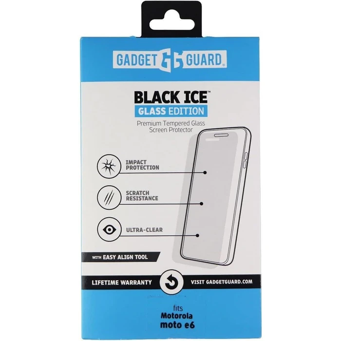 Gadget Guard Black Ice Glass Edition Screen Protector for Motorola Moto e6 - Clear by Gadget Guard - Refurbished - Brand New condition - US$20.98