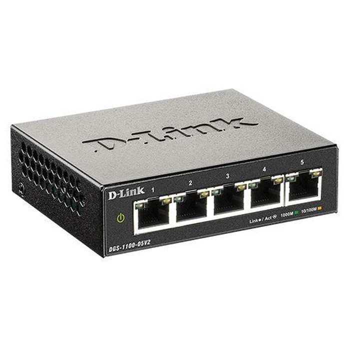 D-Link 5-Port Gigabit Smart Managed Switch (DGS-1100-05V2) - Black by D-Link - Image 2
