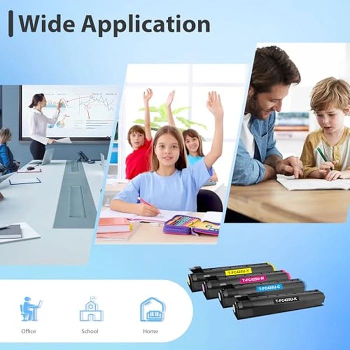 T-FC425U TFC425U Toner Cartridge T-FC425U-K T-FC425U-C T-FC425U-M T-FC425U-Y Toner Compatible for Toshiba E-Studio 2525AC 3025AC 3525AC 3525ACG 4525AC 4525ACG 5525AC 5525ACG 6525AC 6525ACG Printer by Junnchee - Image 6