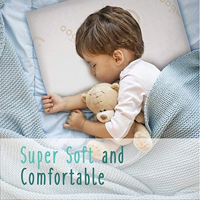 Baby Works Toddler Pillow - Soft, Supportive and Breathable Memory Foam with Hypoallergenic Bamboo Cover, Chiropractor Recommended, Washable and Removable Cover, Perfect for Cribs, Ages 12m+ by Baby Works - Image 7