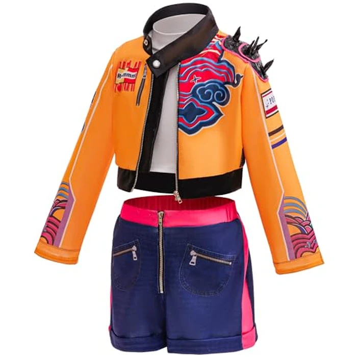 Lgandpg Rumi Costume Kids Girls Halloween Outfit Include Jacket,Tshirt,Shorts by Lgandpg - Used - Like New condition - US$28.27