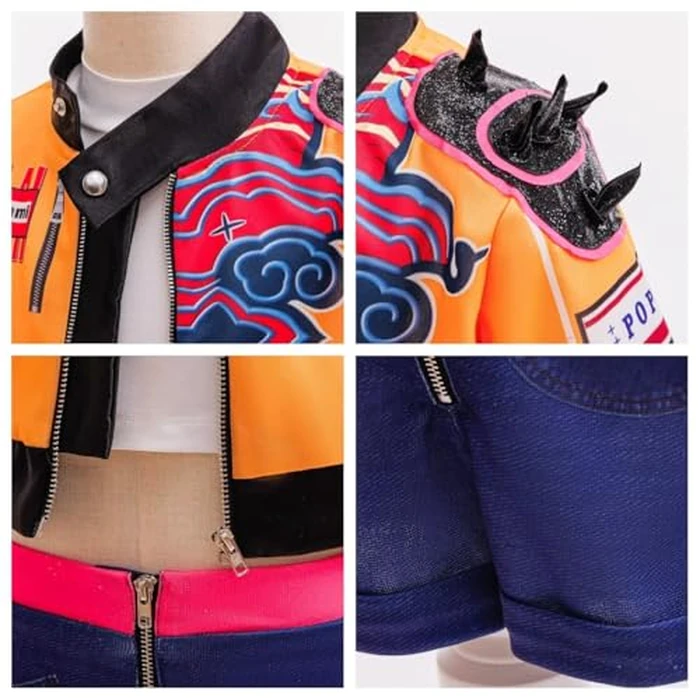 Lgandpg Rumi Costume Kids Girls Halloween Outfit Include Jacket,Tshirt,Shorts by Lgandpg - Image 3