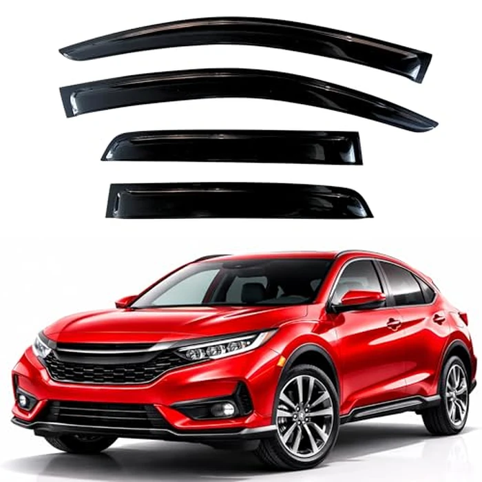 KPY Rain Guards Fit for 2023-2026 Honda HRV, Out-Channel Window Visors Vent Wind Deflectors 4PC, Car Accessories for 23-26 HR-V by KPY - Image 1
