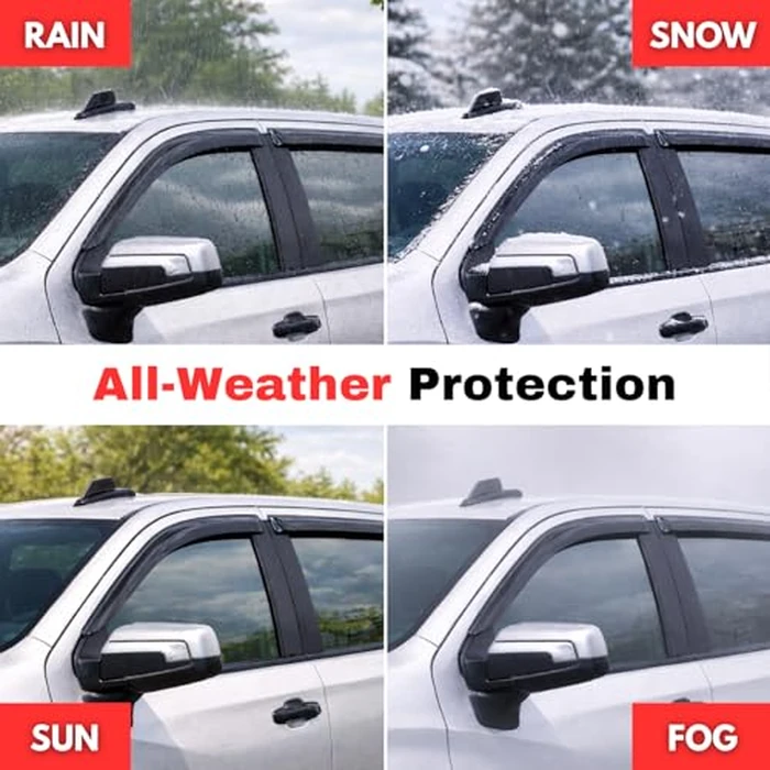 KPY Rain Guards Fit for 2023-2026 Honda HRV, Out-Channel Window Visors Vent Wind Deflectors 4PC, Car Accessories for 23-26 HR-V by KPY - Image 6