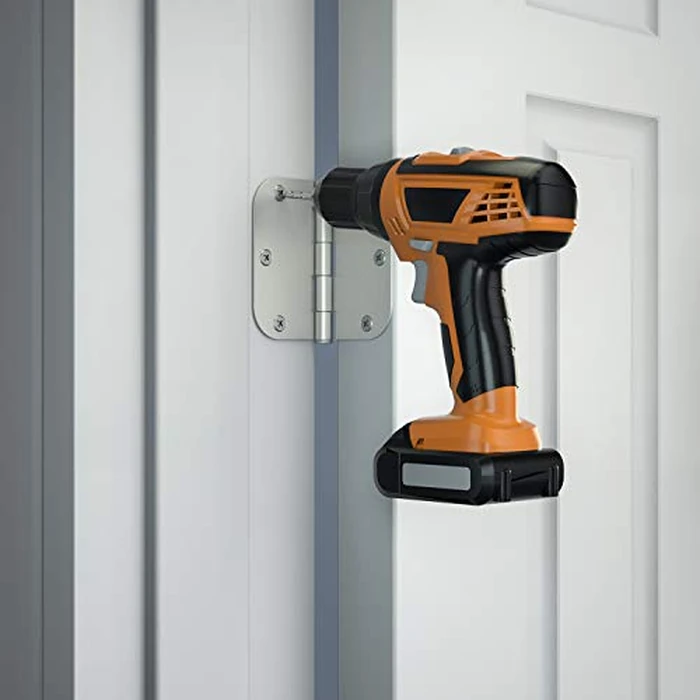 HOSOM Door Hinges Brushed Nickel Rounded 3.5 x 3.5 inch with 5/8 Radius Heavy Duty 3 1/2 Interior Door Hinges 3.5" for Doors Silver Door Hardware, 48 Pack by HOSOM - Image 5