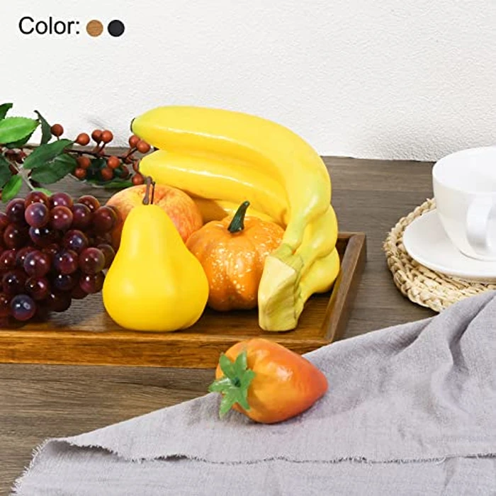 PATIKIL Wood Serving Tray 9.4 Inch, Square Decorative Platter for Home Decor Kitchen Table Candle Holder, Black by PATIKIL - Image 5