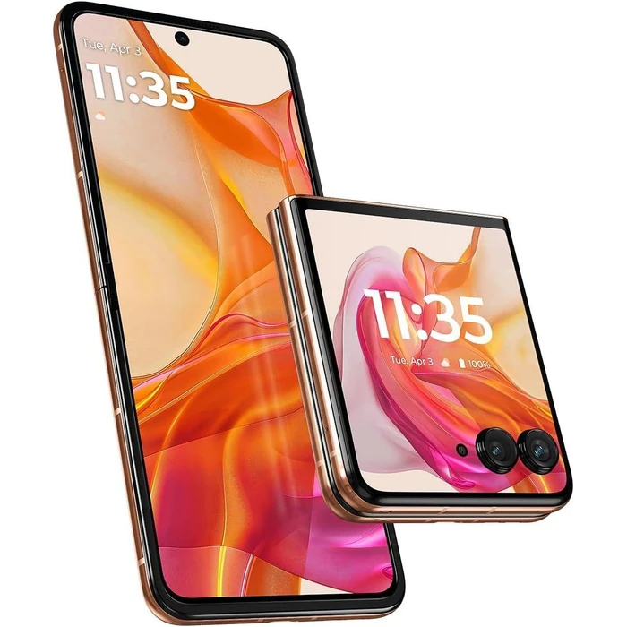 Motorola Razr+ (2024) (5G) - 256GB - Peach Fuzz - Unlocked by Motorola - Image 1