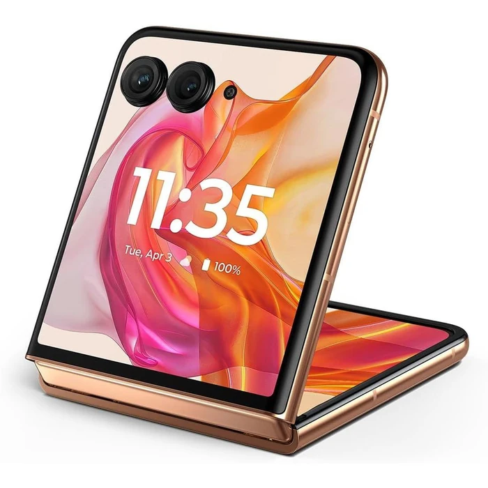 Motorola Razr+ (2024) (5G) - 256GB - Peach Fuzz - Unlocked by Motorola - Image 3