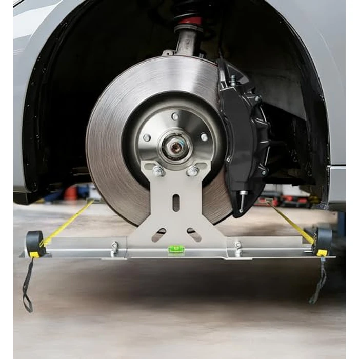 Toplamper Wheel Toe Alignment Tool Kit for at Home DIY Garage Use, Stainless Steel Toe Plates with Dual Tape Measures, Quick Front-End Toe Check for Automotive Cars Trucks SUVs (Patent Design) by Toplamper - Used - Like New condition - US$37.90