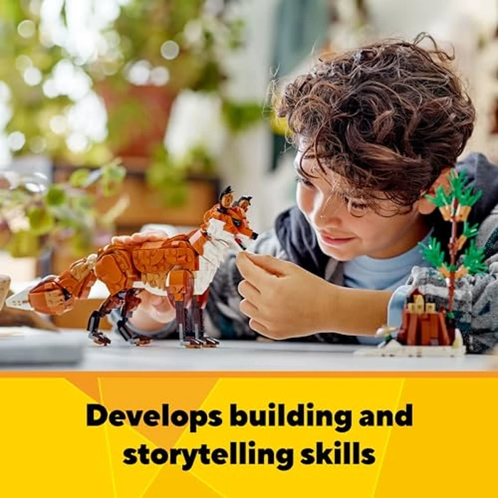 LEGO Creator 3 in 1 Forest Animals Red Fox Toys - Building Toys for Kids, Boys & Girls, Ages 9+ - W/ 3 Building Options into Fox, Owl, or Squirrel - Gift for Birthdays - 31154 by LEGO - Image 5