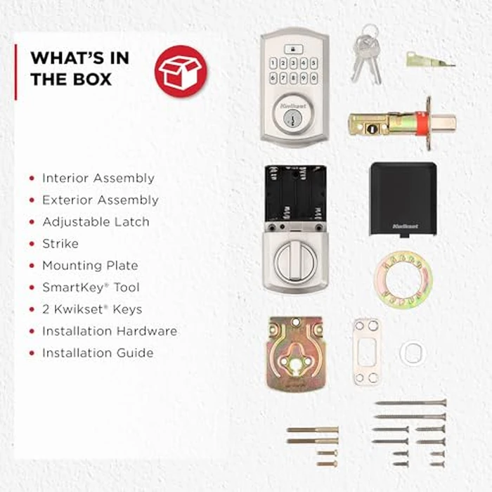 Kwikset SmartCode 260 Keyless Entry Electronic Keypad Deadbolt Door Lock with Auto-Lock, Custom User Codes, Advanced Security in Satin Nickel Traditional by Kwikset - Image 8