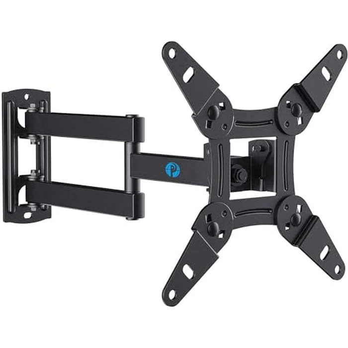 Pipishell Full Motion TV Wall Mount for 13-43 Inch LED LCD Flat Curved Screen TVs & Monitors, Max VESA 200x200mm up to 44lbs, Swivel TV Mount Wall Bracket with Rotation Swivel Tilt Extension, PISF1 by Pipishell - Image 1