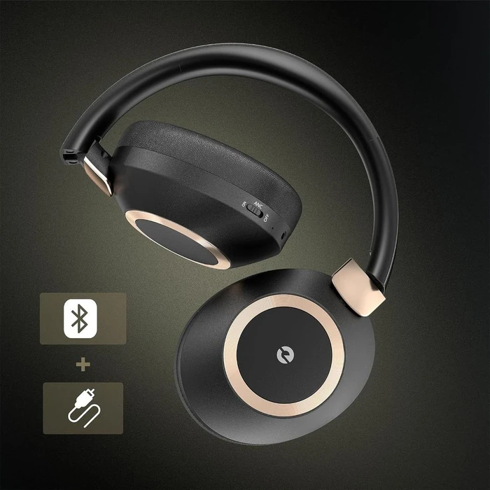 Eaorul H30 Noise Cancelling Over The Ear Headphone - Black by Eaorul - Image 3