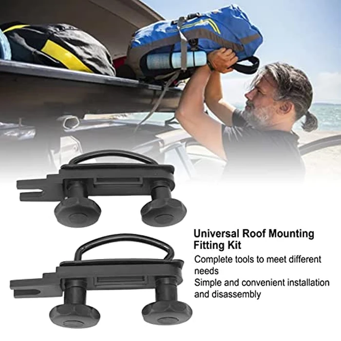 Universal Roof Box U Bolt Clamps, Car Van Mounting Fitting Kit Roof Mounting Fitting Kit U Brackets Installation Accessory U Screws Locknut Roof Luggage Accessories for Most Models by TOPINCN - Image 4