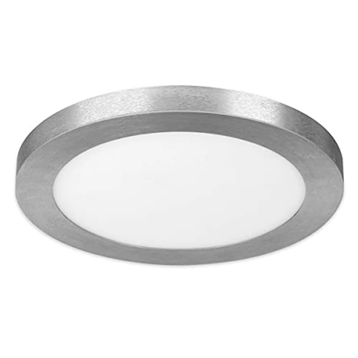 Feit Electric 13 in. W x 13.1 in. L Nickel LED Flat Panel Light Fixture by Feit Electric - Used - Like New condition