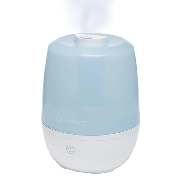 Safety 1st Everyday Cool Mist Humidifier, 1.5L Air Humidifier for Baby Nursery & Plants, Ultrasonic, Compact, Auto Shut-Off, Easy Clean, 12-Hour Run Time, 360 degrees Nozzle, 3 Mist Levels by Safety 1st - Used - Good condition - CA$27.36