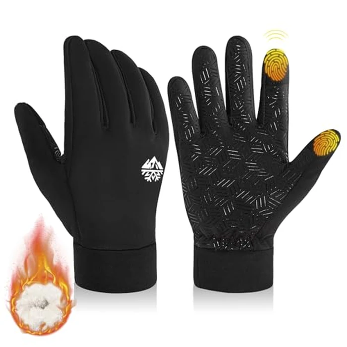 RIGWARL Kids Winter Gloves for Boys Girls, Water-Repellent Warm Thermal Youth Gloves for Kids Aged 3-15, Touchscreen Grip Sports Glove for Cycling Biking Running School Hiking Basketball Christmas by RIGWARL - Used - Like New condition - US$13.87
