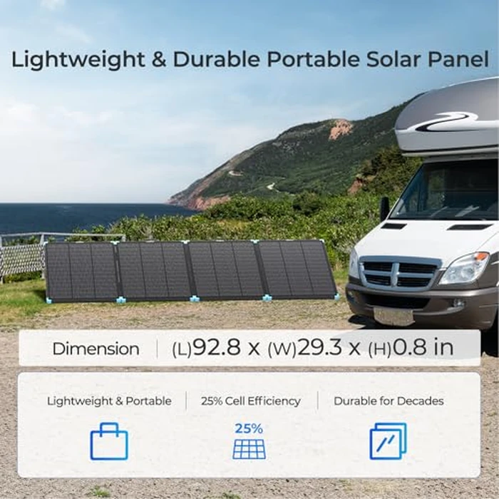 Renogy 300W Portable Solar Panel Suitcase, 25% High Efficiency N-Type Foldable Solar Charger for Power Station, Durable for Decades, 17% Lighter with Kickstands, for RV Camping Off-Grid Blackouts by Renogy - Image 6