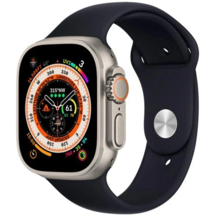 Apple Watch Ultra 2 (Cellular + GPS) - 64GB - 49mm - Titanium Titanium Case with Black Rubber Silicone Band - Medium Size by Apple - Refurbished - Excellent condition