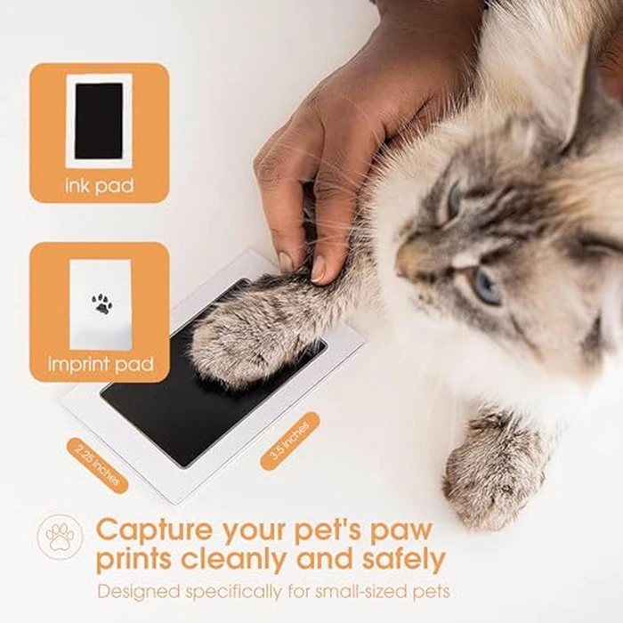 Pearhead Paw Print Clean-Touch Ink Pad, Mess Free Inkless Pet Impression Kit, Safe for Cats and Dogs, Pawprint Keepsake, Pack of 2 by Pearhead - Image 2