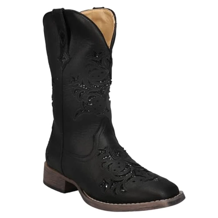 Roper Women's Kennedy Western Boot, Black, 9.5 by Roper - Image 2