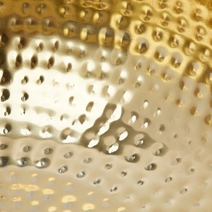 Creative Co-Op Round Hammered Metal Bowl, Gold Finish, 14" by Creative Co-Op - Image 5