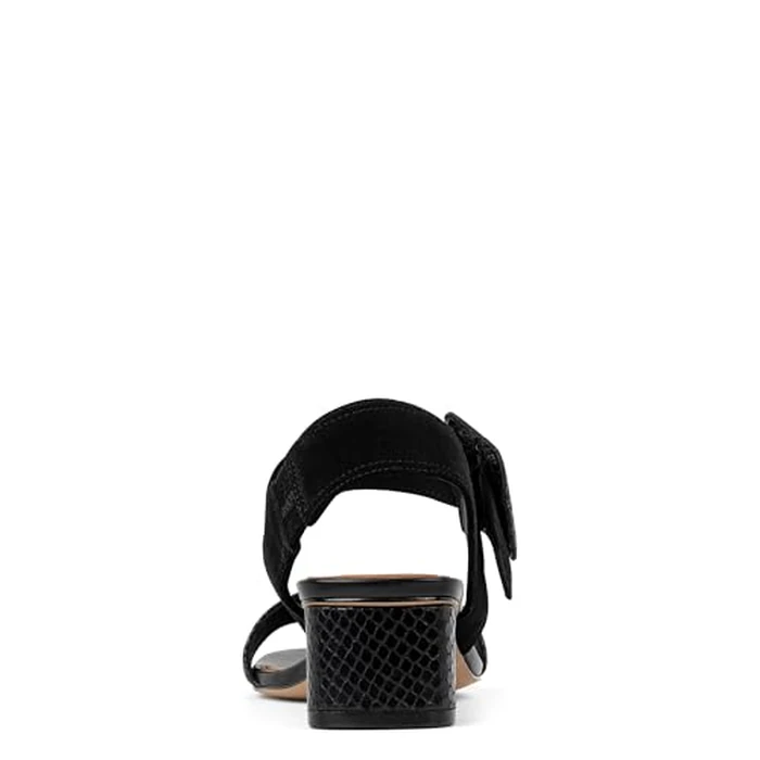 Donald Pliner Women's Mobie Heeled Sandal,Size 8 in Black Suede, Comfortable & Cute Dressy Casual Heels for Women, Everyday Essential Ladies Shoes for Office Work, Business, Events by Donald J Pliner - Image 3