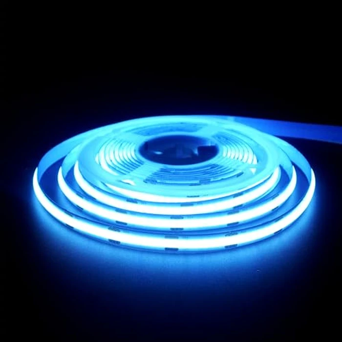 Clearhill 5V 8mm Width USB COB LED Strip Lights,Ice Blue,320LEDs/M,8W/M,CRI90,9.84FT/3M,Electroplated Double-Sided Panel Light Strip,Waterproof IP20,Flexible Strip for Indoor Decoration by Clearhill - Image 2