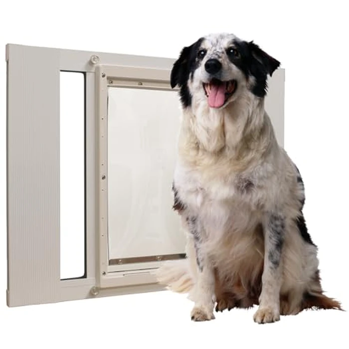 Ideal Pet Products Aluminum Sash Window Pet Door, Adjustable to Fit Window Widths from 27" to 32", Large 10-1/2” x 15” Flap Size by Ideal Pet Products - Image 2