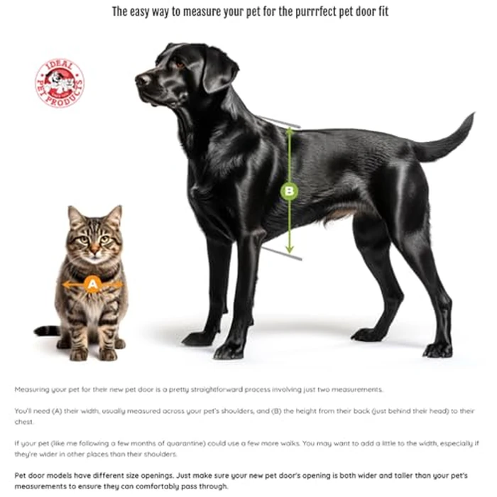 Ideal Pet Products Aluminum Sash Window Pet Door, Adjustable to Fit Window Widths from 27" to 32", Large 10-1/2” x 15” Flap Size by Ideal Pet Products - Image 4