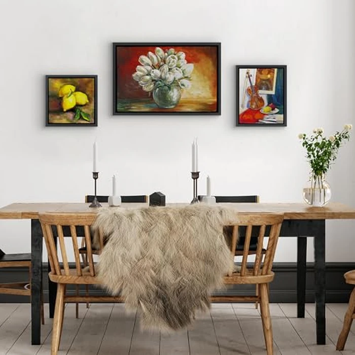 Americanflat 16x24 Canvas Floating Frame with Adhesive Strips Included - Vertical and Horizontal Floating Frame for Artwork - Canvas Frames for Wall Display - Black by Americanflat - Image 7