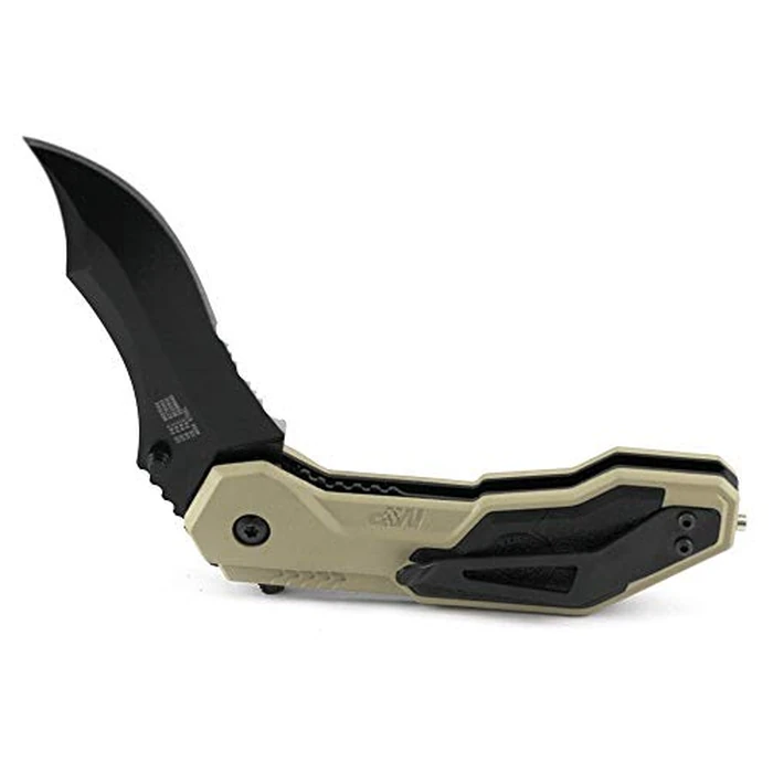 Smith & Wesson M&P SWMP1BSD 7.1in S.S. Assisted Folding Knife with 2.9in Serrated Clip Point Blade and Aluminum Handle for Tactical, Survival and EDC,Black by Smith & Wesson - Image 5