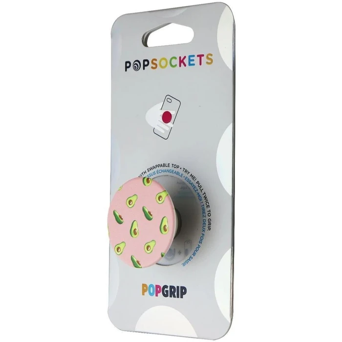 PopSockets PopGrip Expanding Stand and Grip with a Swappable Top - Avocados Pink by PopSockets - Refurbished - Brand New condition - US$13.93