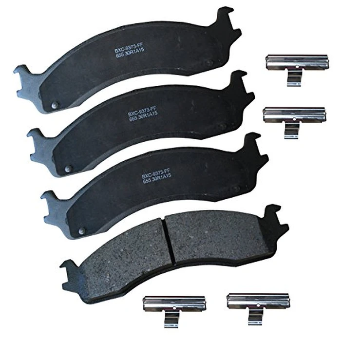 Bendix Premium SBC655 Ceramic Front Brake Pads for Select Models Dodge B2500,B3500,Ram 2500 Van,3500 Ford E-150,E-250,E-250 Econoline,E-350 Club Wagon,Econoline Super Duty,E-450 F-250,HD,F-350,P-350 by Bendix - Image 1