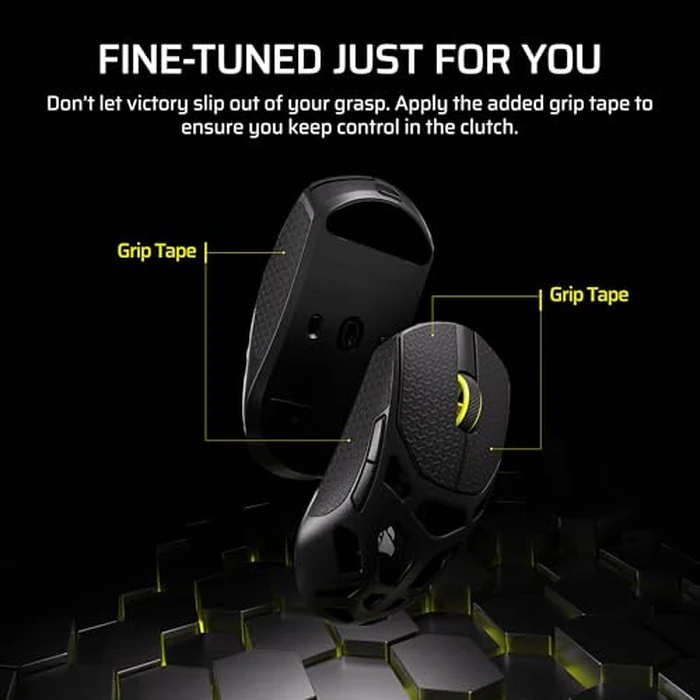 CORSAIR Sabre v2 PRO Wireless MG FPS Gaming Mouse - 33,000 DPI Marksman S Sensor, 8,000Hz Hyper-Polling, Durable Magnesium, Lightweight, Up to 120hr Battery - Black by Corsair - Image 7