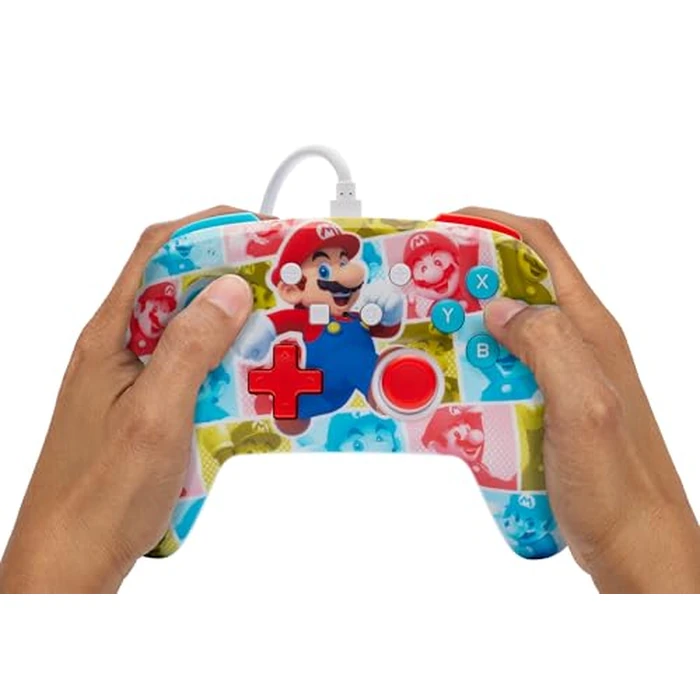 PowerA Enhanced Nintendo Switch and Switch 2 Wired Controller - Mario Hero Reel, Gamepad, game controller, wired controller, officially licensed by PowerA - Image 9