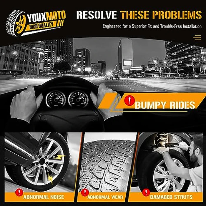 Front Complete Strut Shock Absorber with Coil Spring Fit for Toyota Camry LE SE XLE 2002 2003,for Lexus ES300 3.0L 2002 2003, w/o adaptive variable suspension, Replace 171490 171491 (Set of 2) by Youxmoto - Image 6