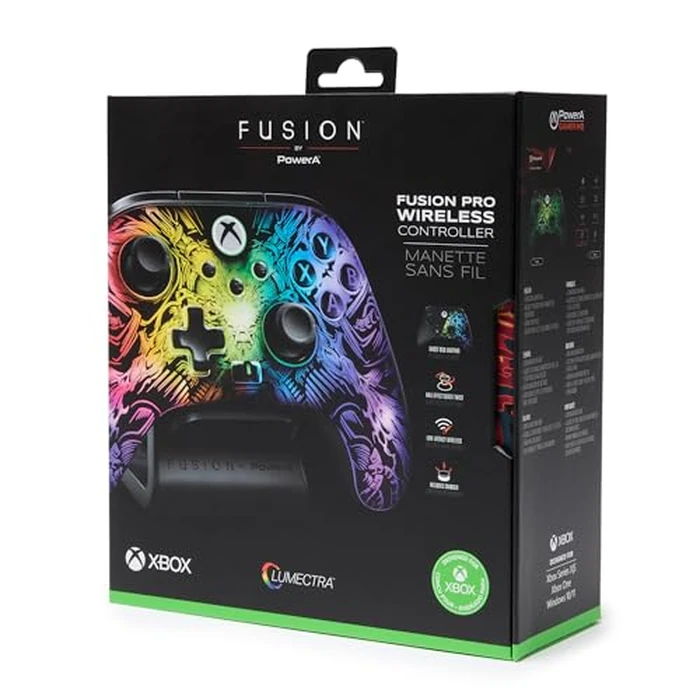 PowerA FUSION Pro Wireless Controller for Xbox Series X|S with Lumectra, RGB lighting, hidden design, adjustable height thumbsticks, Hall Effect modules, pro gaming controller, low latency wireless, mappable buttons, works with Xbox One and Windows 10/11 by PowerA - Image 2