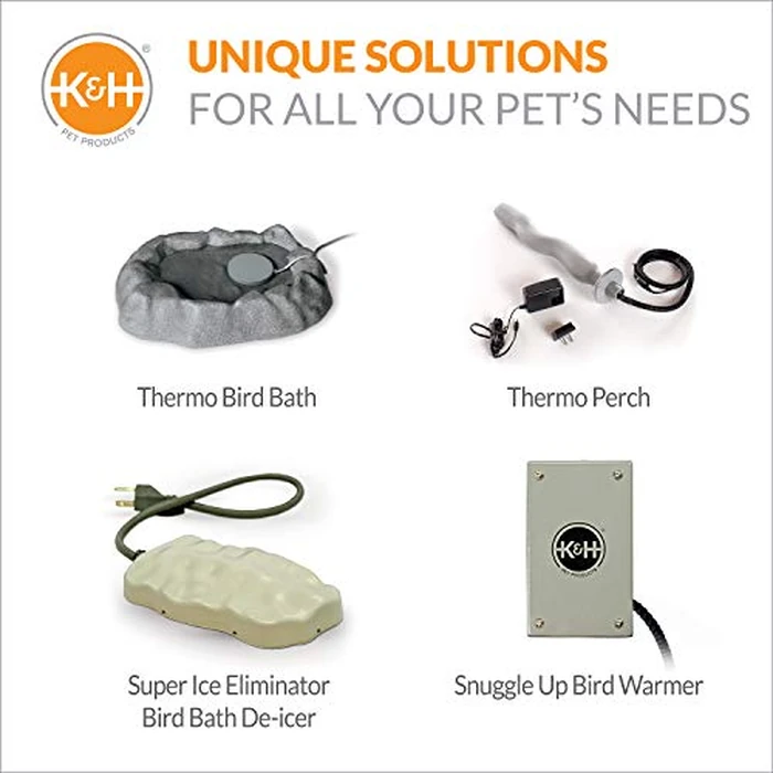 K&H Pet Products Snuggle Up Bird Warmer Small/Medium Gray 3" x 5" 7W by K&H - Image 8